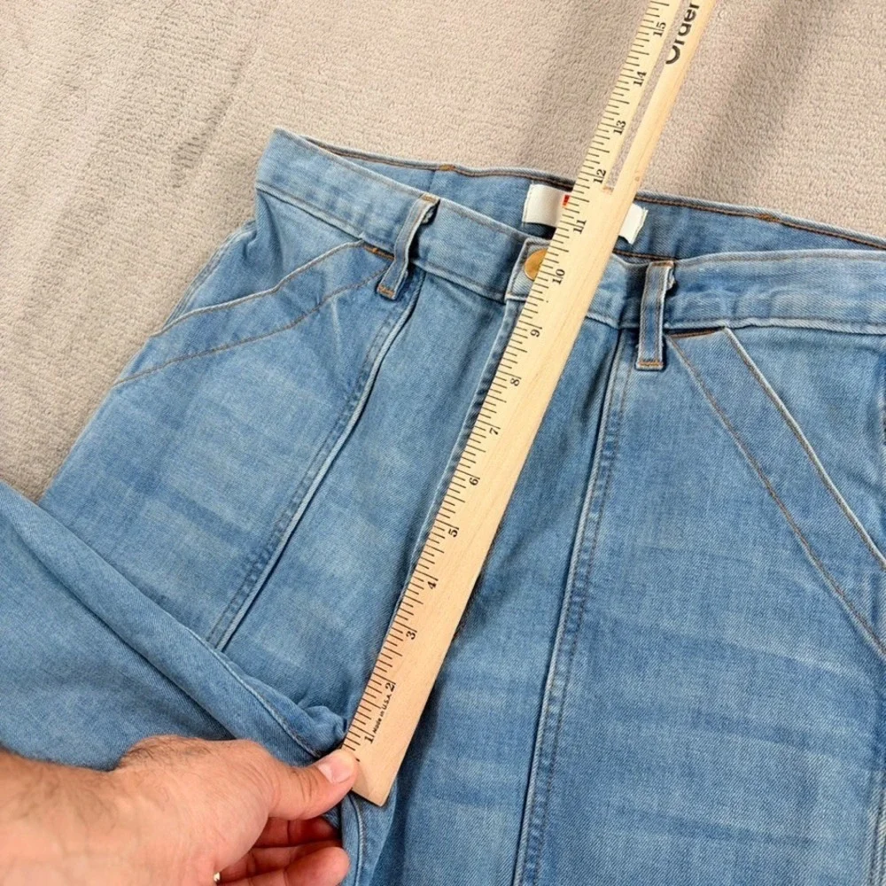 AVIATOR NATION HI RISE JESSICA JEAN in Super Light Women 25 Italian Denim $265